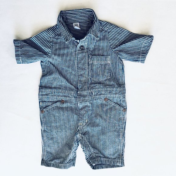 GAP Other - Baby Gap Denim Train Conductor One Piece GAP Other - Baby Gap Denim Train Conductor One Piece